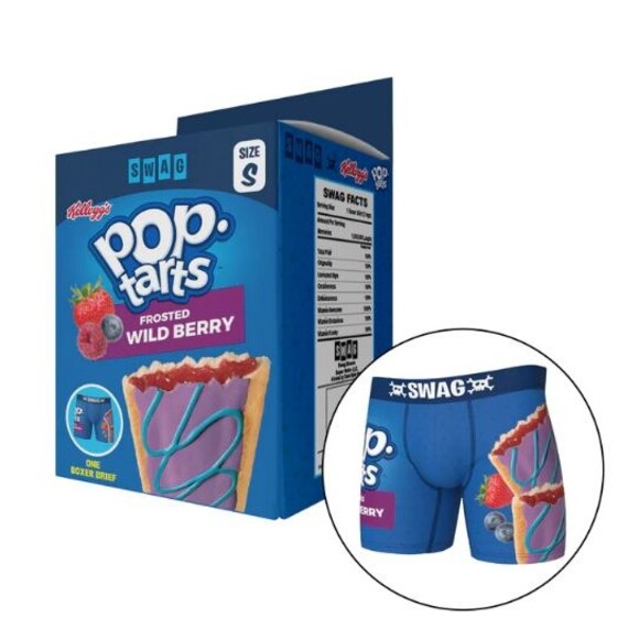 Swag Kellogg's Pop Tarts "Frosted Wildberry" Men's Boxer Brief - Med - Picture 1 of 4